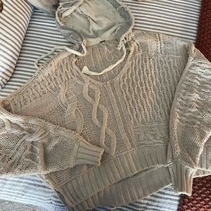 Free people oversized short sweater